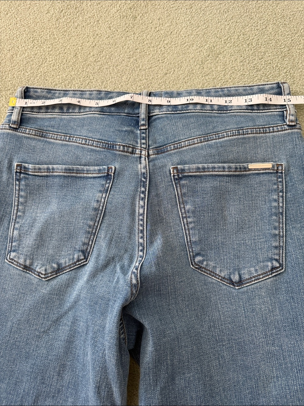 WHBM Wide Leg Crop Women's Jeans in Light Blue - Picture 5 of 7